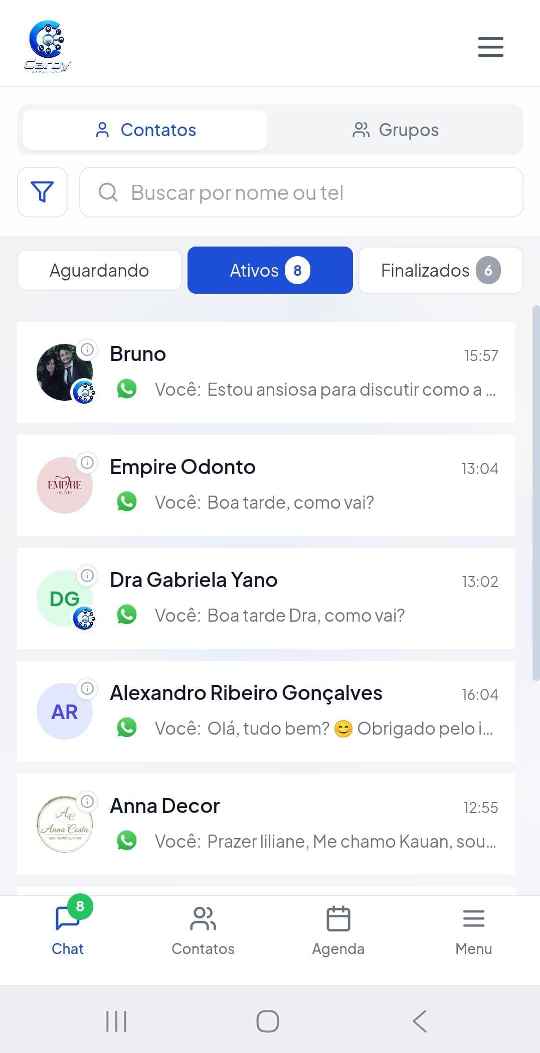 Aplicativo Mobile Carby